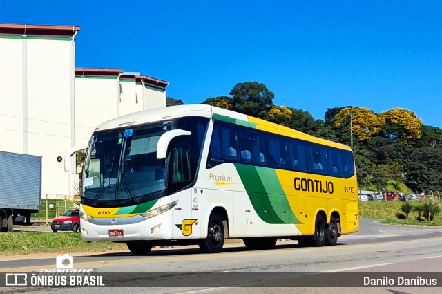 Empresa Gontijo de Transportes 18710 na cidade de Machado, Minas Gerais, Brasil, por Danilo Danibus. ID da foto: 12062085.