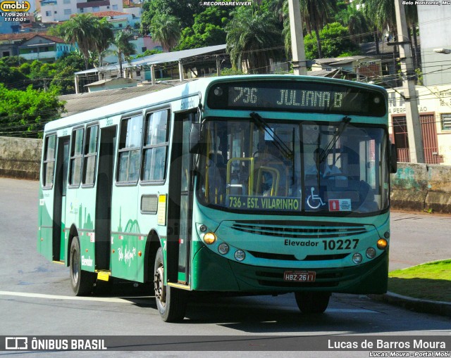 Auto Omnibus Floramar 10227 na cidade de Belo Horizonte, Minas Gerais, Brasil, por Lucas de Barros Moura. ID da foto: 12061187.