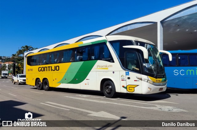 Empresa Gontijo de Transportes 18710 na cidade de Machado, Minas Gerais, Brasil, por Danilo Danibus. ID da foto: 12062091.