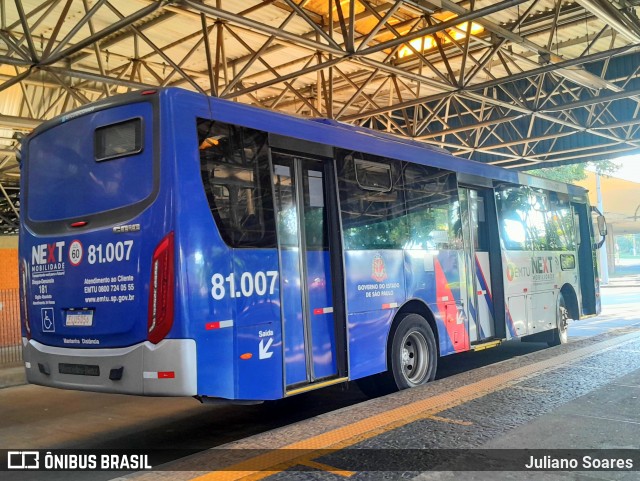 Next Mobilidade - ABC Sistema de Transporte 81.007 na cidade de Santo André, São Paulo, Brasil, por Juliano Soares. ID da foto: 12061079.