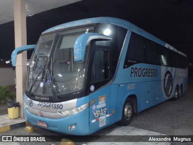 Auto Viação Progresso 6025 na cidade de Salgueiro, Pernambuco, Brasil, por Alexandre  Magnus. ID da foto: 12060923.