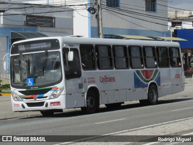 Consórcio Unitrans - 07 > Transnacional 07025 na cidade de João Pessoa, Paraíba, Brasil, por Rodrigo Miguel. ID da foto: 12061764.