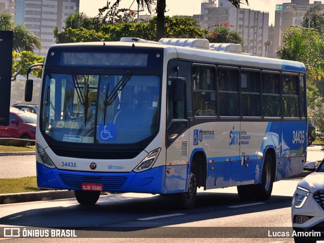 Transporte Coletivo Estrela 34435 na cidade de Florianópolis, Santa Catarina, Brasil, por Lucas Amorim. ID da foto: 12065588.