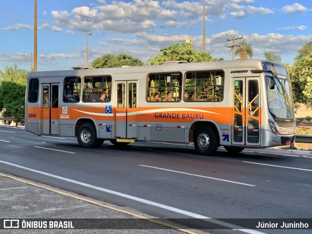 Transportes Coletivos Grande Bauru 2846 na cidade de Bauru, São Paulo, Brasil, por Júnior Juninho. ID da foto: 12065731.