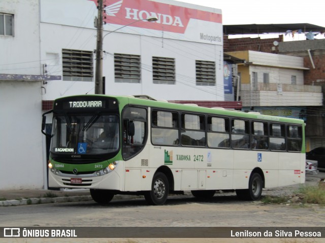 Auto Viação Tabosa 2472 na cidade de Caruaru, Pernambuco, Brasil, por Lenilson da Silva Pessoa. ID da foto: 12065693.