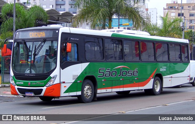 Empresa Auto Viação São José 22494 na cidade de Criciúma, Santa Catarina, Brasil, por Lucas Juvencio. ID da foto: 12065183.