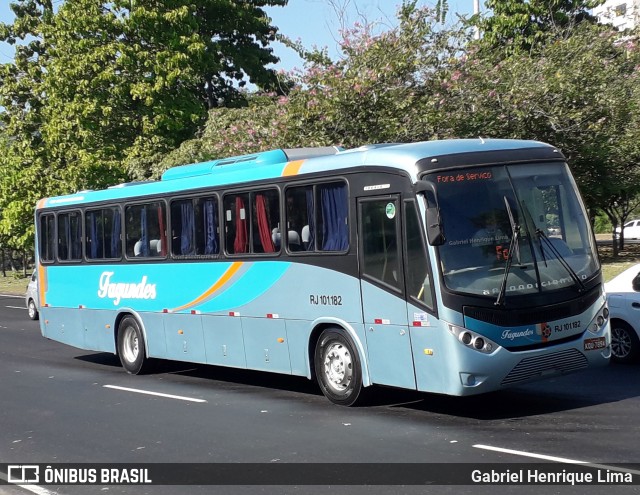 Auto Ônibus Fagundes RJ 101.182 na cidade de Rio de Janeiro, Rio de Janeiro, Brasil, por Gabriel Henrique Lima. ID da foto: 12063968.