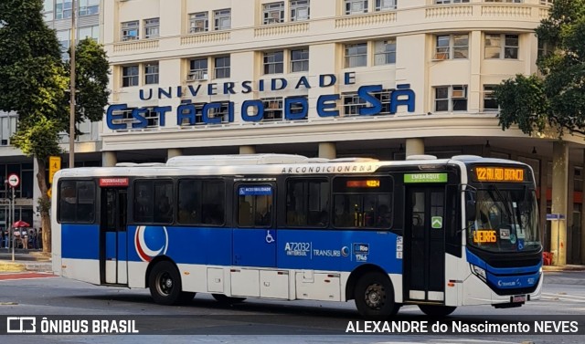 Transurb 72032 na cidade de Rio de Janeiro, Rio de Janeiro, Brasil, por ALEXANDRE do Nascimento NEVES. ID da foto: 12063371.