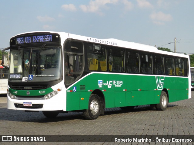 Viação VG B31089 na cidade de Rio de Janeiro, Rio de Janeiro, Brasil, por Roberto Marinho - Ônibus Expresso. ID da foto: 12065673.