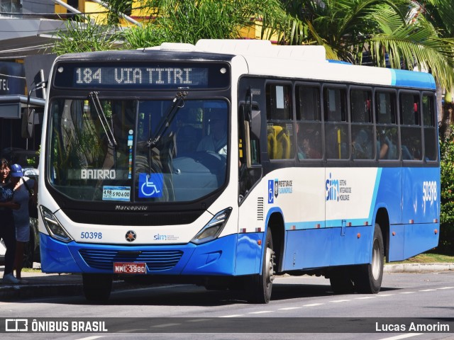 Transol Transportes Coletivos 50398 na cidade de Florianópolis, Santa Catarina, Brasil, por Lucas Amorim. ID da foto: 12065536.