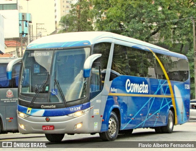 Viação Cometa 17236 na cidade de Sorocaba, São Paulo, Brasil, por Flavio Alberto Fernandes. ID da foto: 12064699.