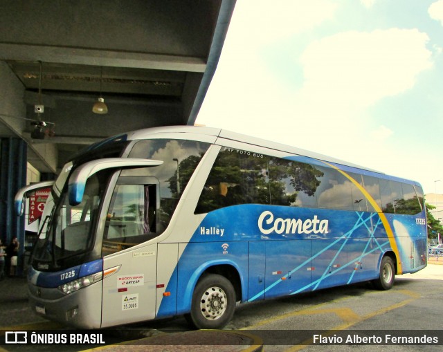 Viação Cometa 17225 na cidade de Sorocaba, São Paulo, Brasil, por Flavio Alberto Fernandes. ID da foto: 12064689.