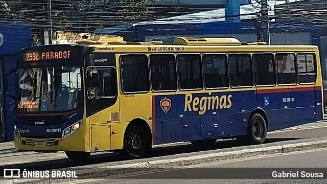 Auto Viação Reginas RJ 110.142 na cidade de Duque de Caxias, Rio de Janeiro, Brasil, por Gabriel Sousa. ID da foto: 12064567.