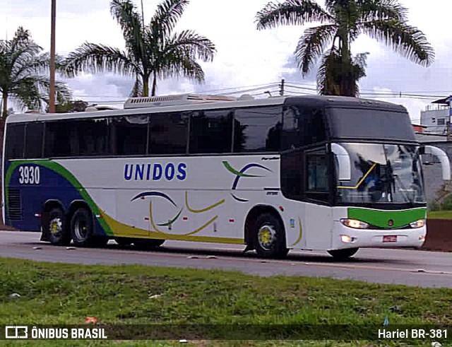 Viagens Unidos 3930 na cidade de Betim, Minas Gerais, Brasil, por Hariel BR-381. ID da foto: 12064076.