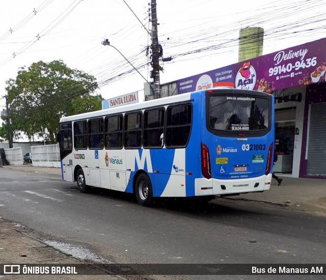 Viação São Pedro 0321003 na cidade de Manaus, Amazonas, Brasil, por Bus de Manaus AM. ID da foto: 12065337.