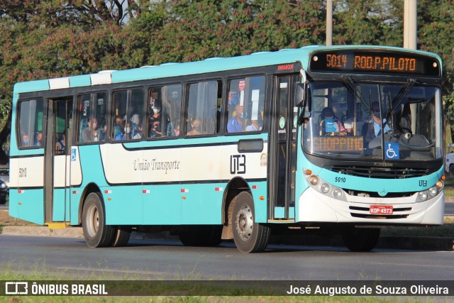 UTB - União Transporte Brasília 5010 na cidade de Brasília, Distrito Federal, Brasil, por José Augusto de Souza Oliveira. ID da foto: 12065034.