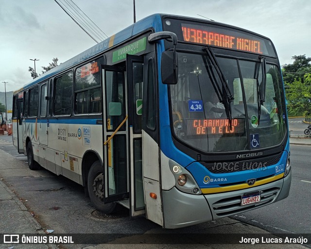 Transportes Barra D13171 na cidade de Rio de Janeiro, Rio de Janeiro, Brasil, por Jorge Lucas Araújo. ID da foto: 12063756.