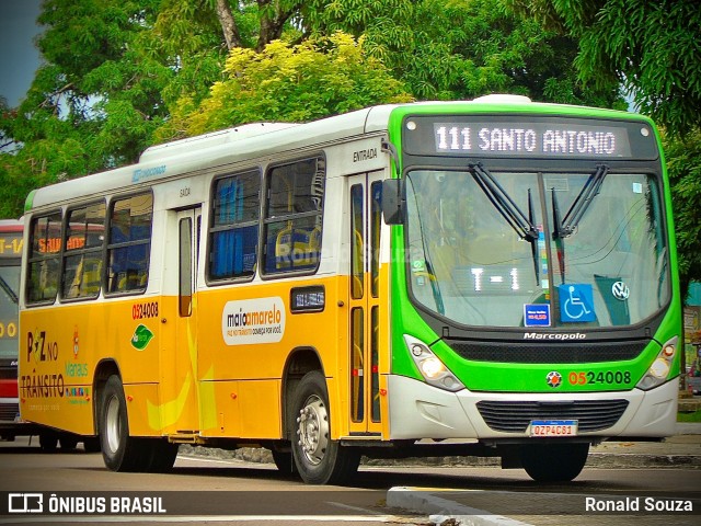 Via Verde Transportes Coletivos 0524008 na cidade de Manaus, Amazonas, Brasil, por Ronald Souza. ID da foto: 12063640.