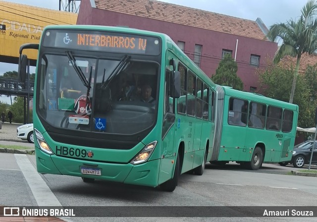 Auto Viação Redentor HB609 na cidade de Curitiba, Paraná, Brasil, por Amauri Souza. ID da foto: 12063431.