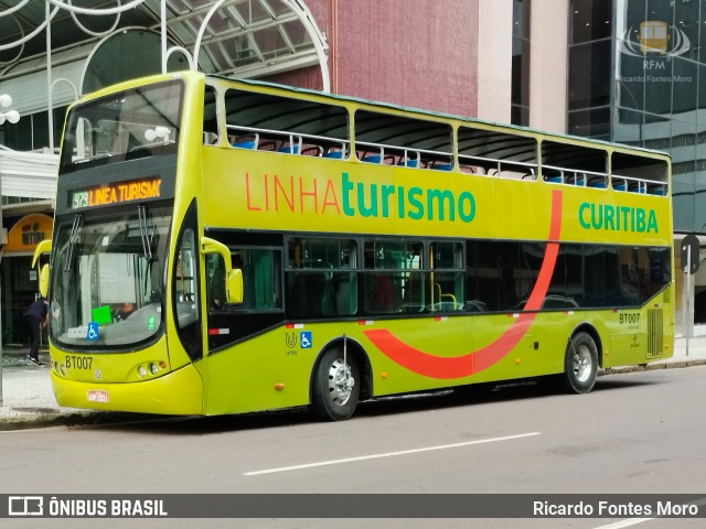 Transporte Coletivo Glória BT007 na cidade de Curitiba, Paraná, Brasil, por Ricardo Fontes Moro. ID da foto: 12064046.