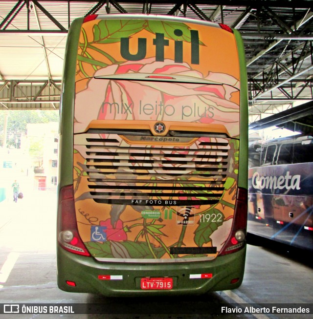 UTIL - União Transporte Interestadual de Luxo 11922 na cidade de Sorocaba, São Paulo, Brasil, por Flavio Alberto Fernandes. ID da foto: 12064510.