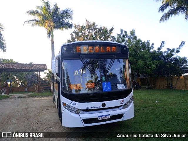 Emanuel Transportes 1416 na cidade de Vila Velha, Espírito Santo, Brasil, por Amaurilio Batista da Silva Júnior. ID da foto: 12063439.