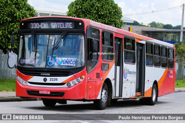Empresa de Ônibus Vila Galvão 2226 na cidade de Guarulhos, São Paulo, Brasil, por Paulo Henrique Pereira Borges. ID da foto: 12064637.
