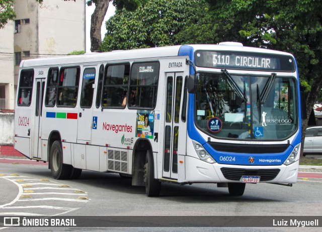 Consórcio Navegantes - 06 > Santa Maria > Transportes Boa Viagem 06024 na cidade de João Pessoa, Paraíba, Brasil, por Luiz Myguell. ID da foto: 12065387.