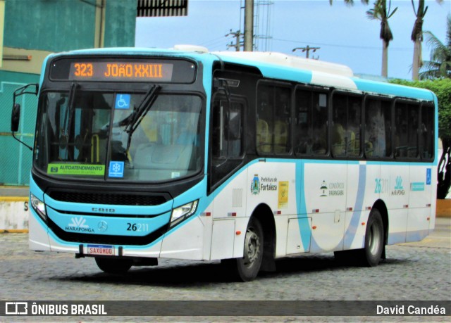Maraponga Transportes 26211 na cidade de Fortaleza, Ceará, Brasil, por David Candéa. ID da foto: 12064634.