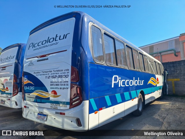 Piccolotur Transportes Turísticos 13436 na cidade de Várzea Paulista, São Paulo, Brasil, por Wellington Oliveira. ID da foto: 12065120.