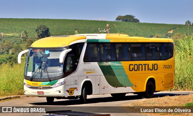 Empresa Gontijo de Transportes 7020 na cidade de Alfenas, Minas Gerais, Brasil, por Lucas Elson de Oliveira. ID da foto: 12065750.