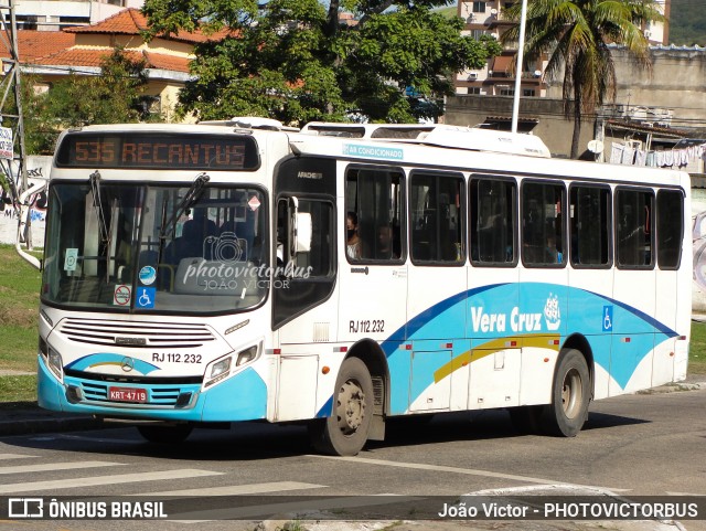 Auto Viação Vera Cruz - Belford Roxo RJ 112.232 na cidade de Nova Iguaçu, Rio de Janeiro, Brasil, por João Victor - PHOTOVICTORBUS. ID da foto: 12063388.