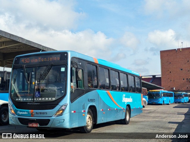 Auto Ônibus Fagundes RJ 101.073 na cidade de Niterói, Rio de Janeiro, Brasil, por Anderson José. ID da foto: 12065769.