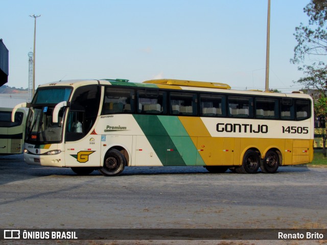 Empresa Gontijo de Transportes 14505 na cidade de Juiz de Fora, Minas Gerais, Brasil, por Renato Brito. ID da foto: 12063930.