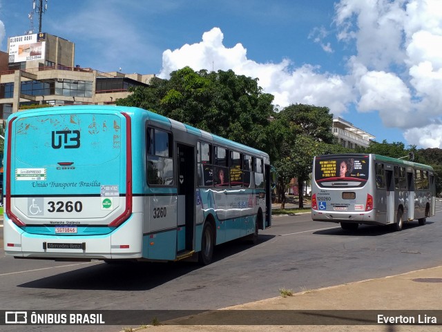 UTB - União Transporte Brasília 3260 na cidade de Brasília, Distrito Federal, Brasil, por Everton Lira. ID da foto: 12065472.
