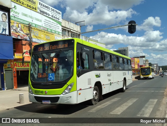 BsBus Mobilidade 503746 na cidade de Taguatinga, Distrito Federal, Brasil, por Roger Michel. ID da foto: 12065729.