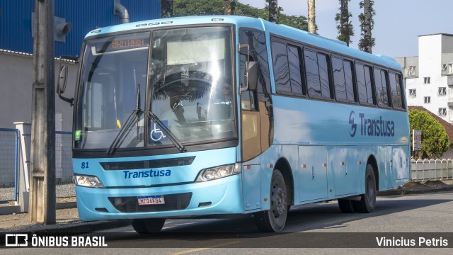 Transtusa - Transporte e Turismo Santo Antônio 81 na cidade de Joinville, Santa Catarina, Brasil, por Vinicius Petris. ID da foto: 12065008.