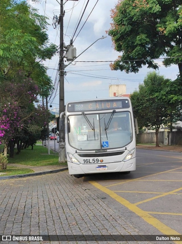 Viação Tamandaré 16L59 na cidade de Curitiba, Paraná, Brasil, por Dalton Neto. ID da foto: 12063508.