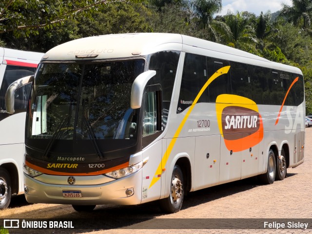 Saritur - Santa Rita Transporte Urbano e Rodoviário 12700 na cidade de Brumadinho, Minas Gerais, Brasil, por Felipe Sisley. ID da foto: 12064792.
