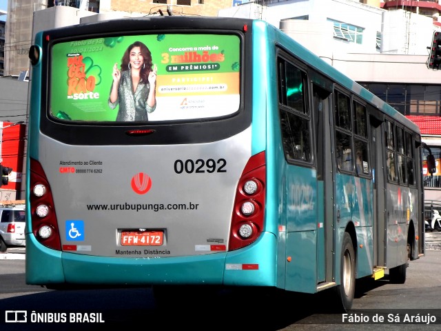 Auto Viação Urubupungá 00292 na cidade de Osasco, São Paulo, Brasil, por Fábio de Sá Aráujo. ID da foto: 12064924.