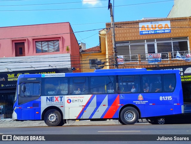 Next Mobilidade - ABC Sistema de Transporte 81.115 na cidade de Santo André, São Paulo, Brasil, por Juliano Soares. ID da foto: 12063407.