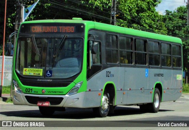 Via Metro - Auto Viação Metropolitana 0211514 na cidade de Fortaleza, Ceará, Brasil, por David Candéa. ID da foto: 12064611.