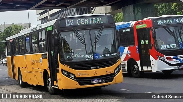 Real Auto Ônibus A41412 na cidade de Rio de Janeiro, Rio de Janeiro, Brasil, por Gabriel Sousa. ID da foto: 12064483.
