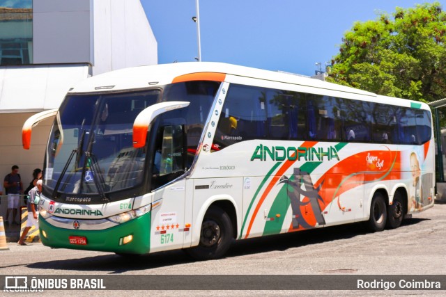 Empresa de Transportes Andorinha 6174 na cidade de Rio de Janeiro, Rio de Janeiro, Brasil, por Rodrigo Coimbra. ID da foto: 12063620.