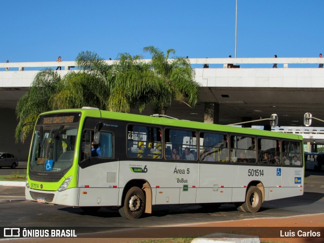 BsBus Mobilidade 501514 na cidade de Brasília, Distrito Federal, Brasil, por Luis Carlos. ID da foto: 12064654.