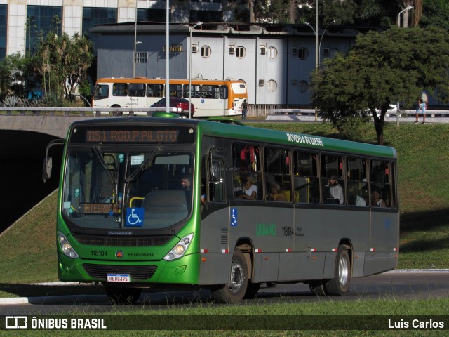 Viação Piracicabana Distrito Federal 118184 na cidade de Brasília, Distrito Federal, Brasil, por Luis Carlos. ID da foto: 12064307.