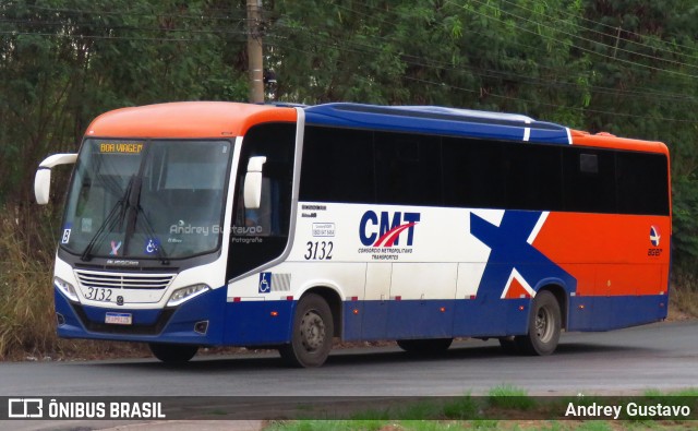 CMT - Consórcio Metropolitano Transportes 3132 na cidade de Cuiabá, Mato Grosso, Brasil, por Andrey Gustavo. ID da foto: 12063920.