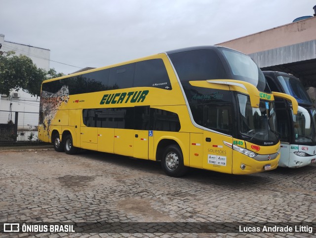 Eucatur - Empresa União Cascavel de Transportes e Turismo 4845 na cidade de Colatina, Espírito Santo, Brasil, por Lucas Andrade Littig. ID da foto: 12063513.