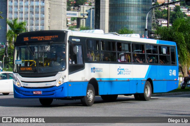 Insular Transportes Coletivos 5148 na cidade de Florianópolis, Santa Catarina, Brasil, por Diego Lip. ID da foto: 12065356.
