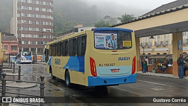 Master Transportes Coletivos de Passageiros RJ 159.027 na cidade de Petrópolis, Rio de Janeiro, Brasil, por Gustavo Corrêa. ID da foto: 12063460.